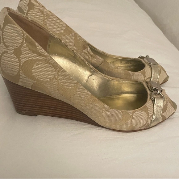 Cleaning out the closet!!! Coach wedges must go! - Picture 2 of 4